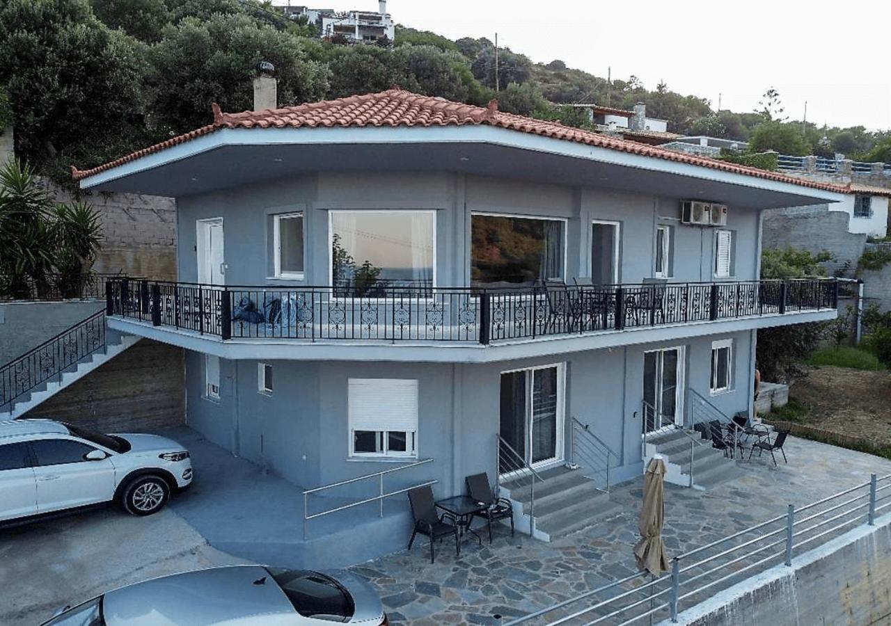 Aegean Beachfront Petriai Ngoại thất bức ảnh