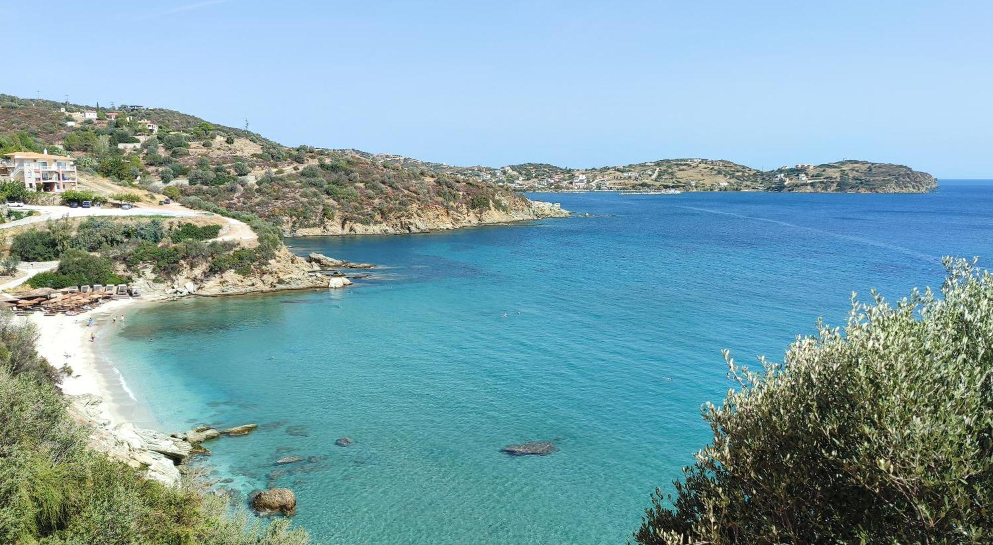 Aegean Beachfront Petriai Ngoại thất bức ảnh