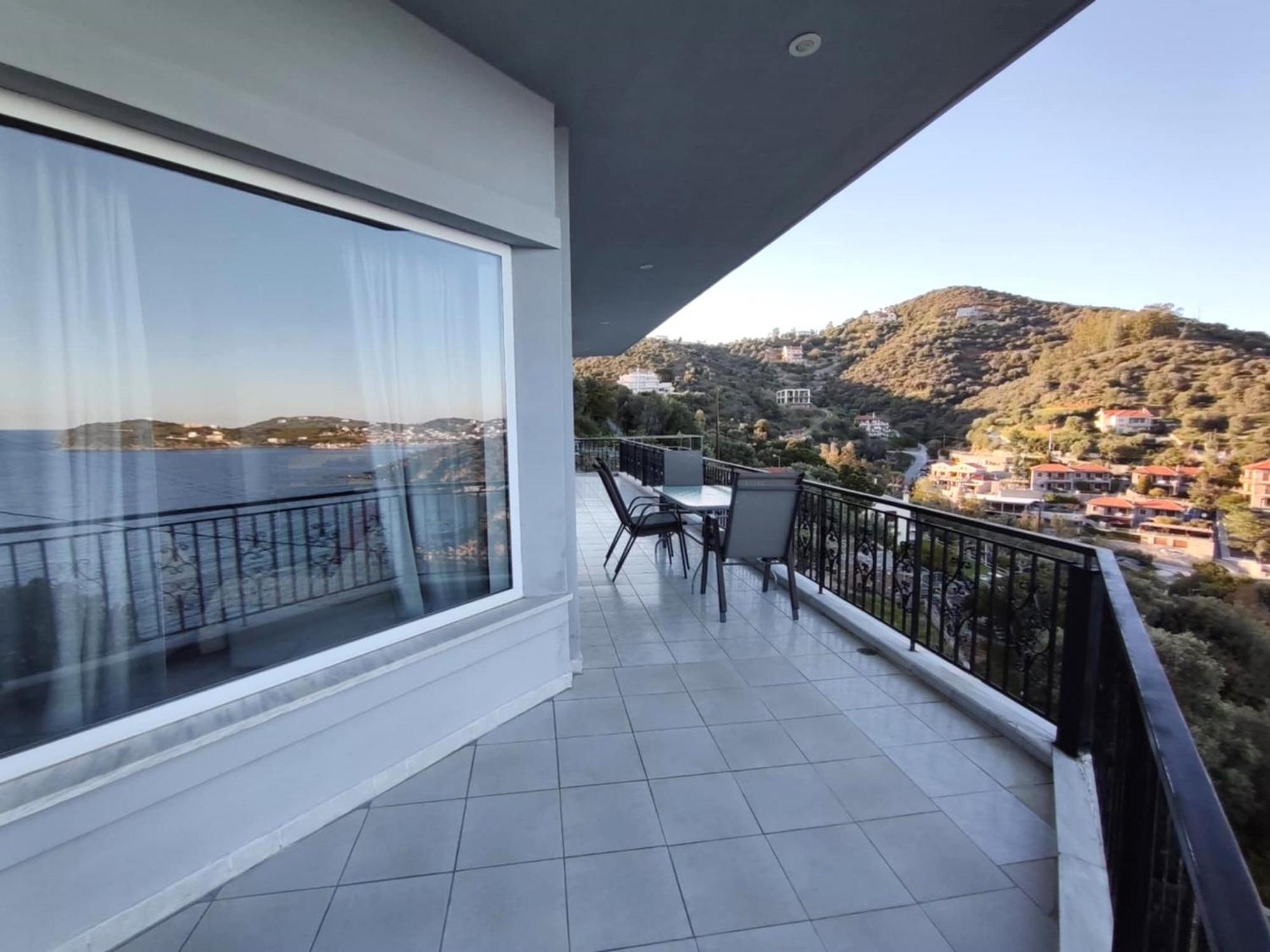 Aegean Beachfront Petriai Ngoại thất bức ảnh