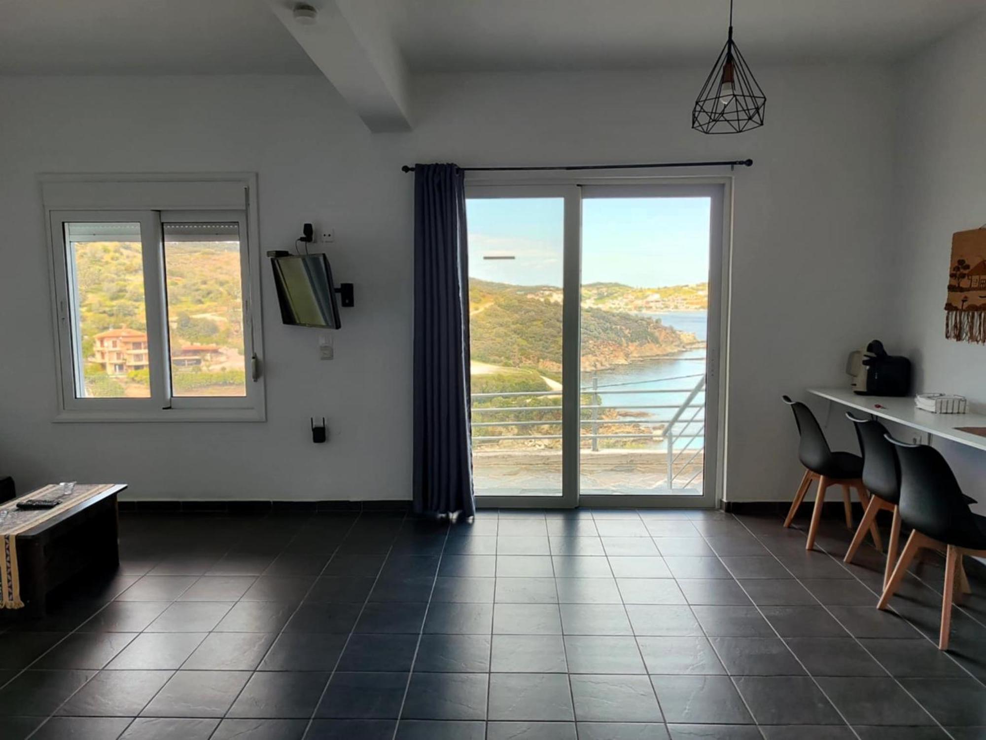 Aegean Beachfront Petriai Ngoại thất bức ảnh